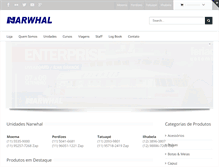 Tablet Screenshot of narwhal.com.br